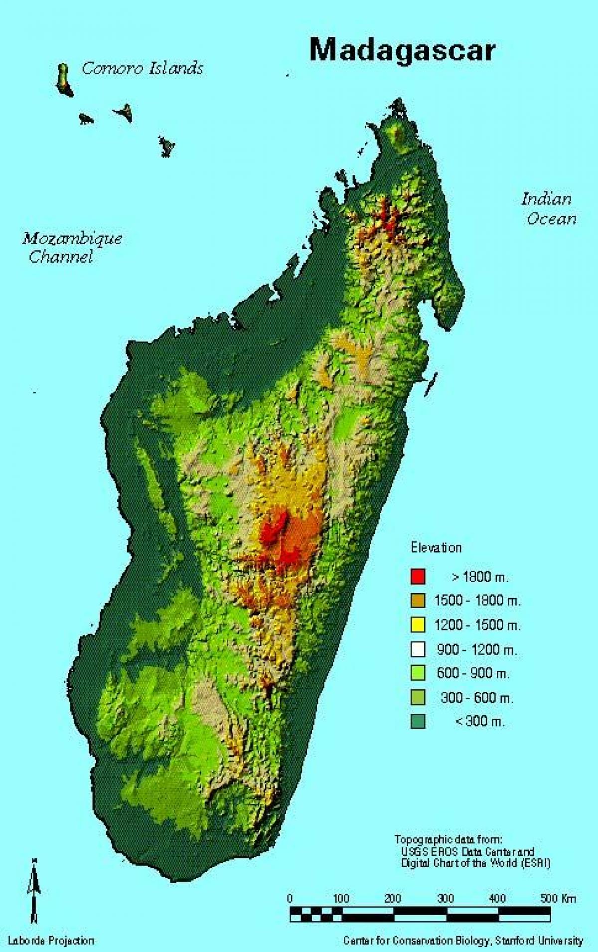 kartta Madagaskar maantiede