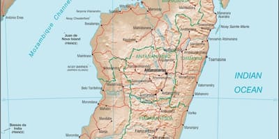 Madagaskar maa kartta