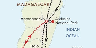 Antananarivo on Madagaskarin kartta